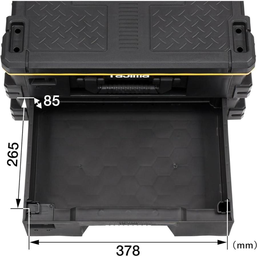 タジマ セフシステム セフ引出しボックス２段セット TB-HBOX2 最大積載量20kg(上/下段の最大積載量10kg) セフ台車との連結も可能_2