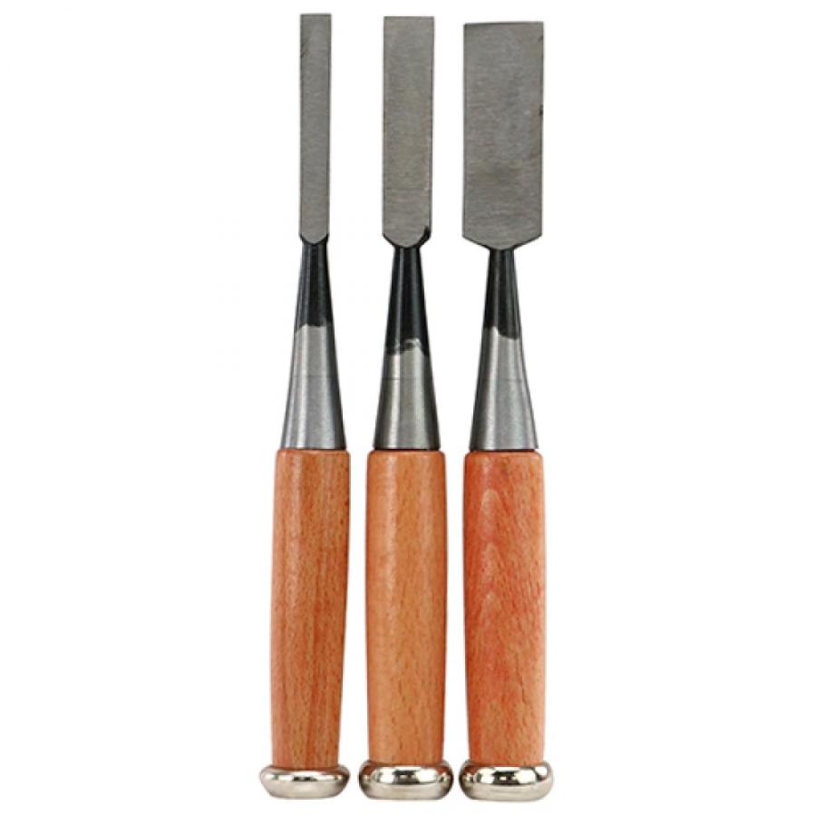 与板利器 利一 追入のみ 3本組 9mm/15mm/24mm のみ ノミ 穴掘り 溝彫 
