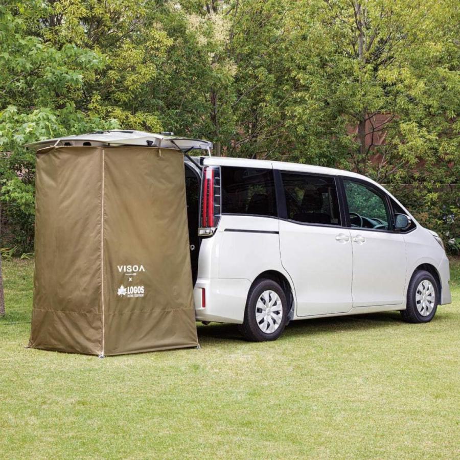 槌屋ヤック VISOA×LOGOS カージョイントタープ UV1 リアゲート取付