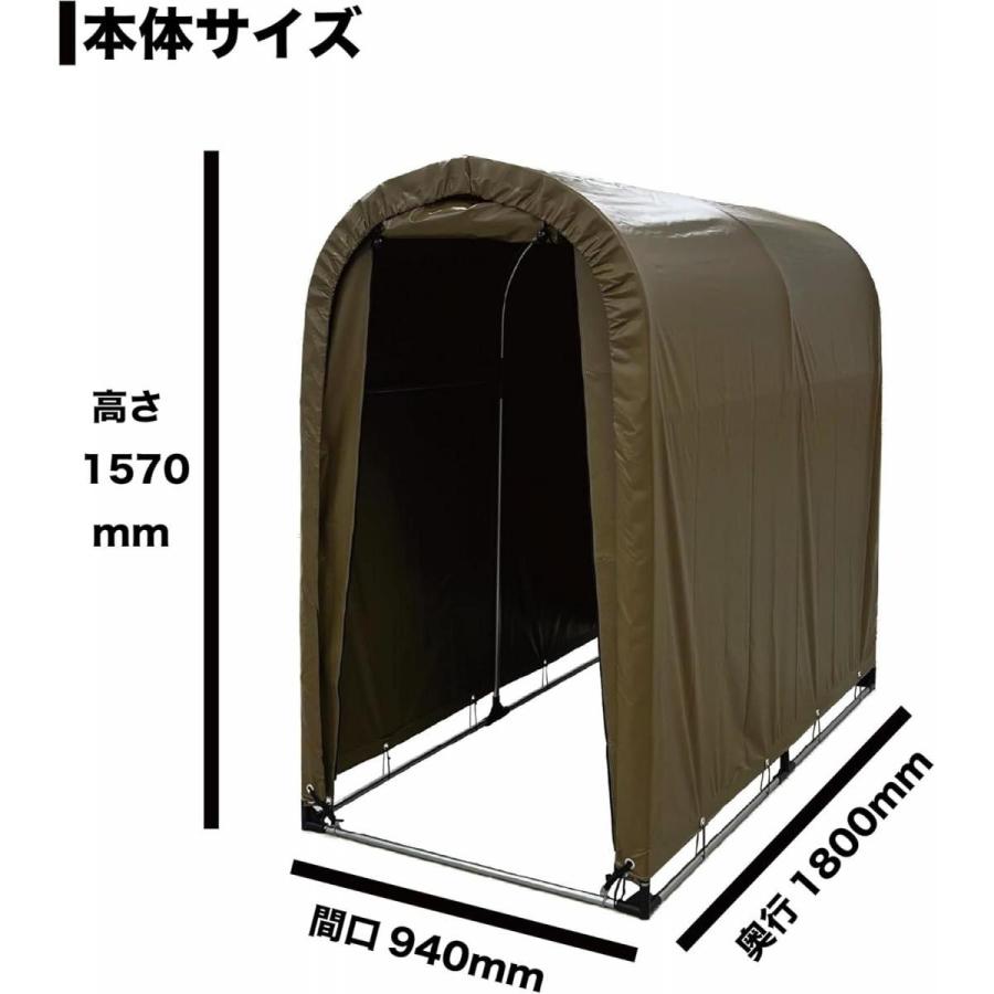 在庫有・即納】南榮工業 サイクルハウス 2台用 SAND 日本製 自転車用