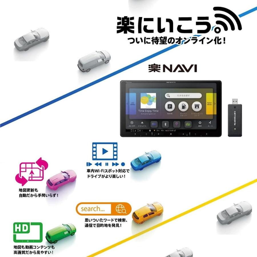 Pioneer（パイオニア） カーナビ AVIC-RQ720 9インチ 楽ナビ 無料地図