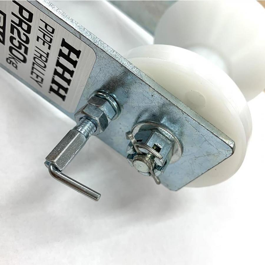 HHH パイプトロリー ストッパー付き PR250BK 車輪ロック機構付き HHH パイプトロリー ストッパー付き PR250BK 車輪ロック機構付き