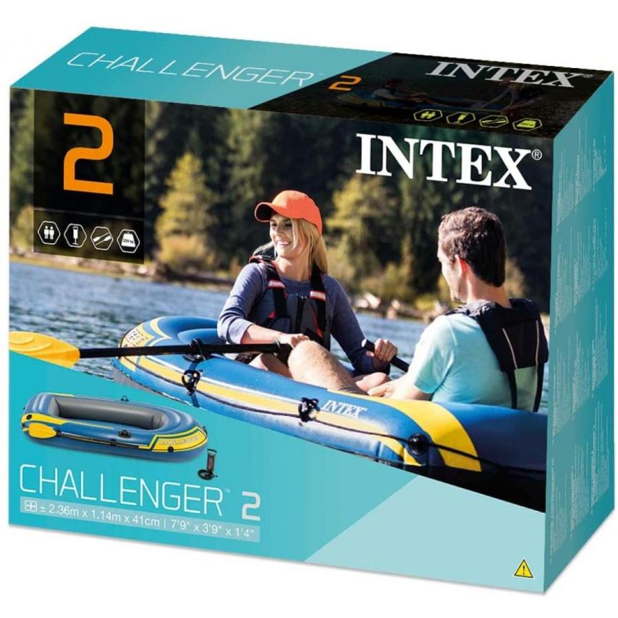 INTEX(インテックス) チャレンジャー2SET 236×114×41cm U-68367 　二人乗り ボート オール・手動ポンプ付【日本正規品】｜daiyu8｜06