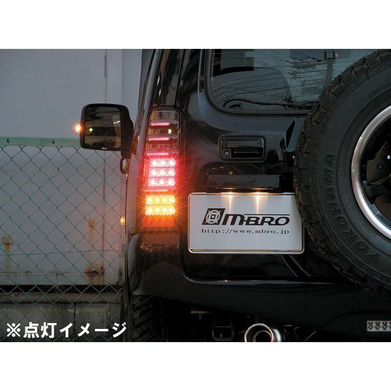 ジムニー LEDテール JB23W サンダーLEDテール クローム [ウインカー 