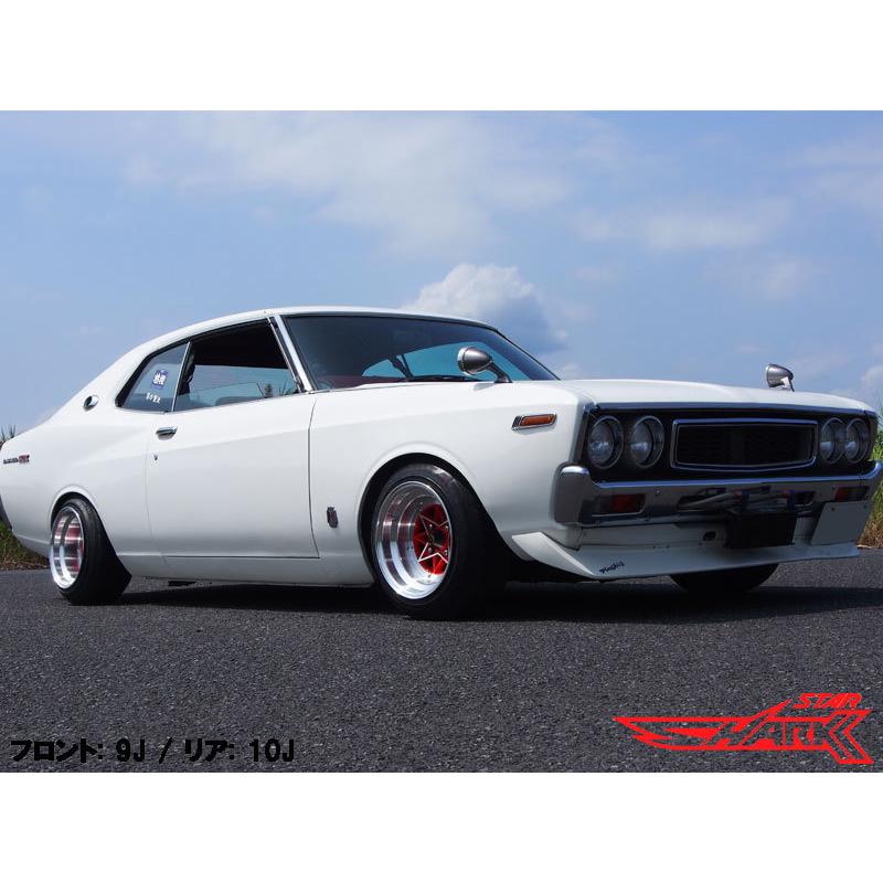 スターシャーク風 ホイール 2本 旧車 スターシャーク -61 1412 14インチ 12J 114.3-4H アルミ