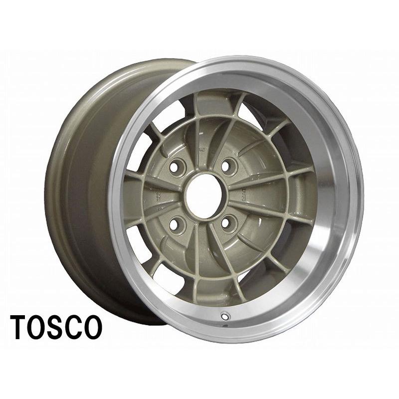 旧車 トスコ ±0 1480 14インチ 8J 114.3-4H アルミホイール4本セット