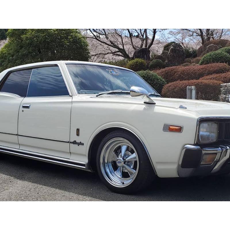 旧車 SSクローム ±0 1580 15インチ 8J 114.3-5H アルミホイール2本 