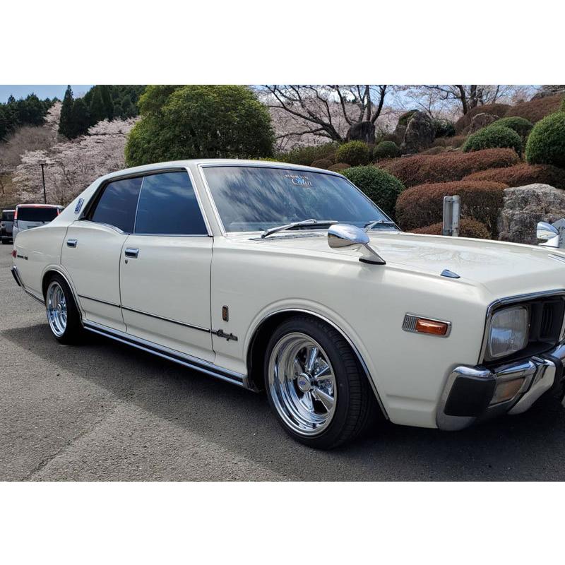 旧車？ホイール2本 旧車 SSクローム ±0 1580 15インチ 8J 114.3-5H アルミホイール2本