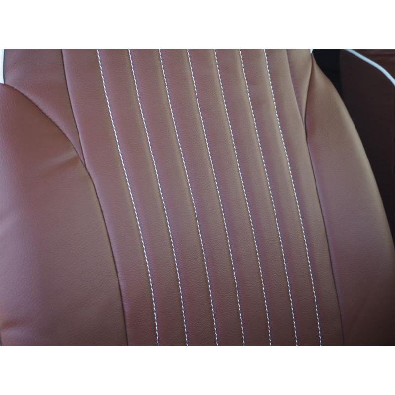 ジムニー シートカバー JB64W JIMNY XC/XL ブラウン×ホワイト 