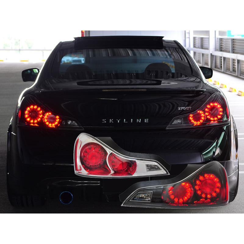 スカイラインクーペ LEDテール V36 LEDテールランプV1 ブラック スカイラインクーペ LEDテール V36 LEDテールランプV1 ブラック