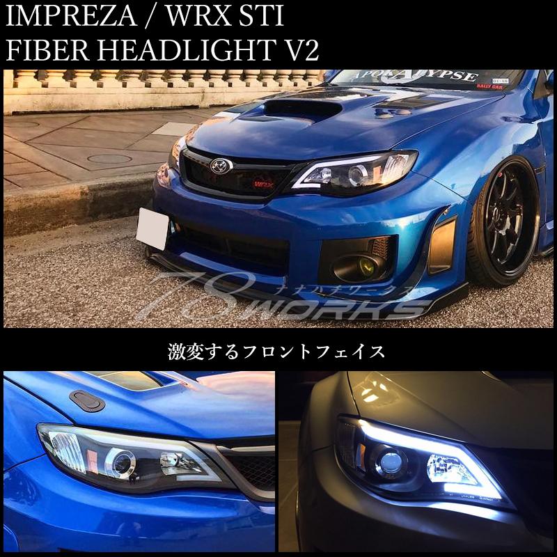 インプレッサ WRX STI ヘッドライト GVF GVB GRF GRB GH GE ハロゲン車