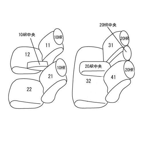 メーカー直送 ハリアー シートカバー 60系 H25/12-H29/5 クラッツィオライン Clazzio/クラッツィオ (ET-0178