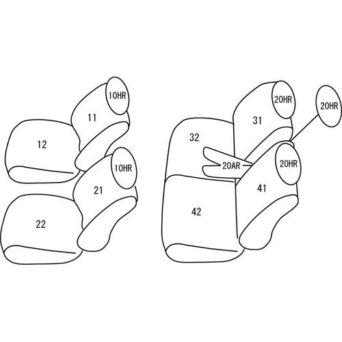 ランクル シートカバー 80系 H5/5-H9/12 クラッツィオライン
