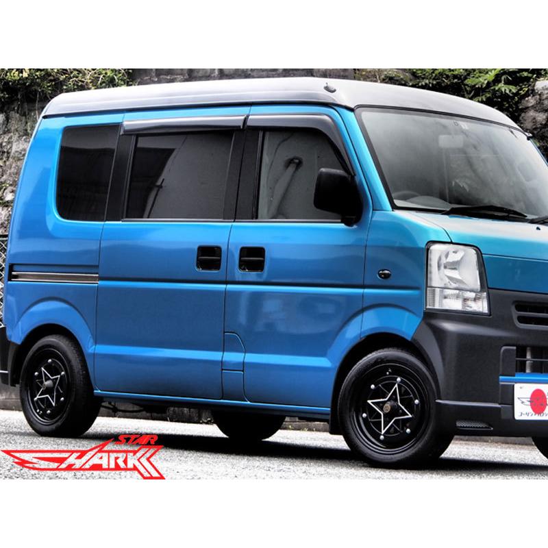 軽用 軽四 スターシャーク +38 1460 14インチ 6J 100-4H アルミ