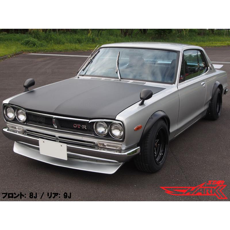 ju① 2本 SHADOW&BRIGHT 13\" 6J 114.3-4H 限定数 スターシャーク ホイール14×8.0 -13 4H114.3 4穴(レッド