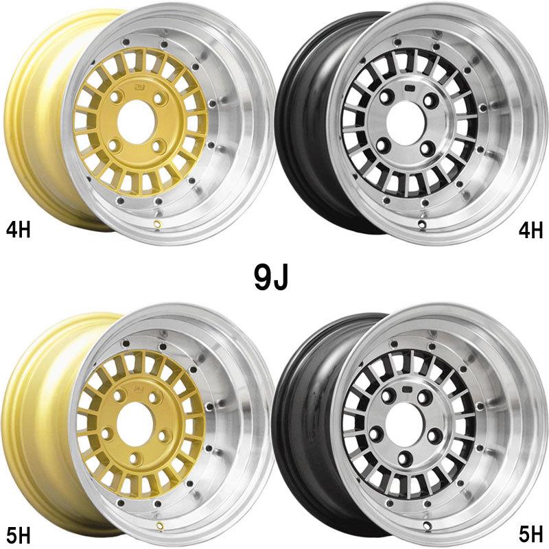 旧車 フォーカススポーク -25 1490 14インチ 9J 114.3-4H 114.3-5H