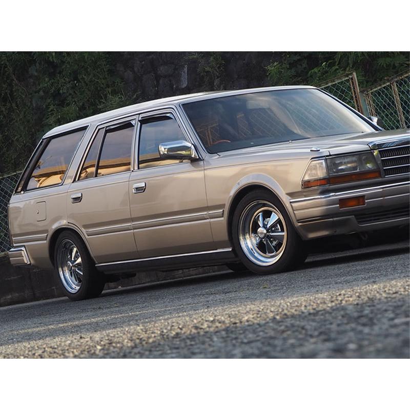 旧車 SSクローム ±0 1570 15インチ 7J 114.3-5H アルミホイール4本