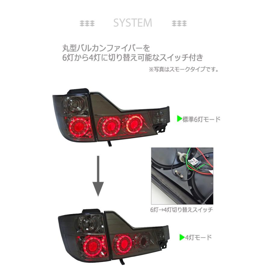 アルファード LEDテール 10系 後期 丸型ファイバーLED アルファード LEDテール 10系 後期 丸型ファイバーLED