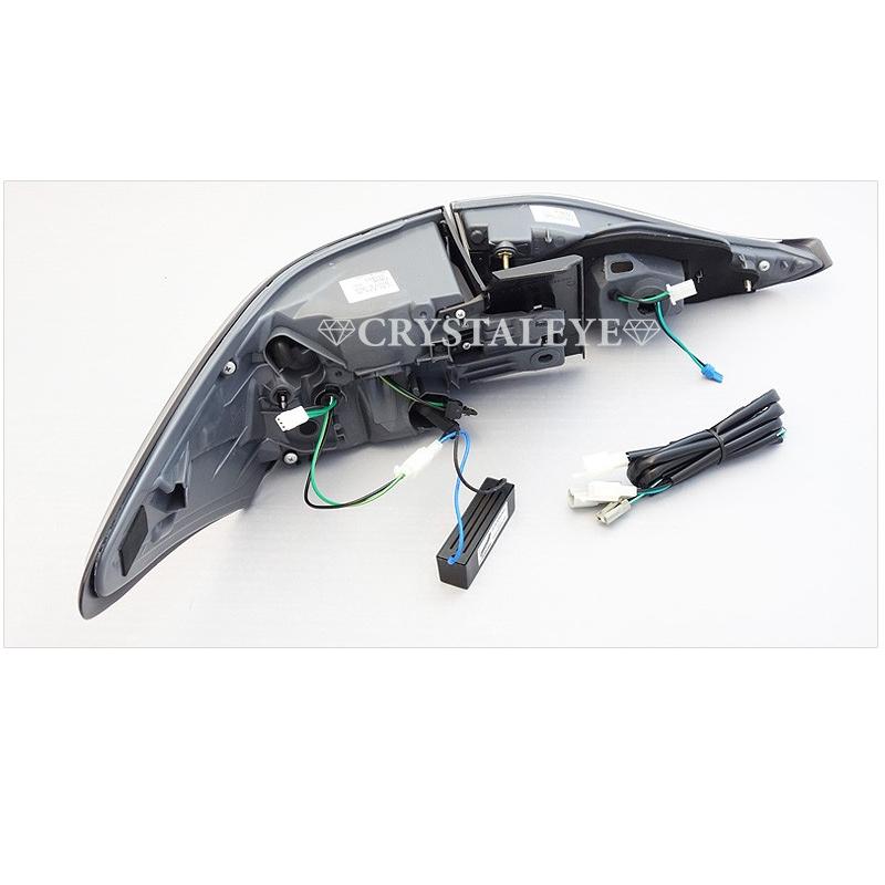 CT LEDテール ZWA10 LEXUS CT200h ファイバーフルLEDテール 流れるウインカー シーケンシャルウインカー CRYSTALEYE (L179｜daizens-shop｜10