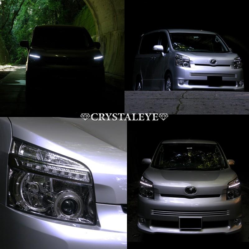 ヴォクシー ヘッドライトガーニッシュ 70系 前期 LED EYEヘッドライト 