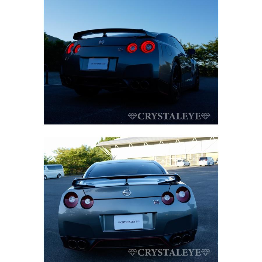 R35 GT-R　テールライト　クリスタルアイ R35 GT-R ダブルファイバーリング フルLEDテールランプ