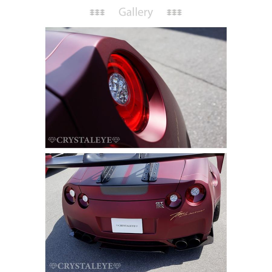 R35 GT-R　テールライト　クリスタルアイ GT-R LEDテール R35 ダブルファイバーリング フルLED
