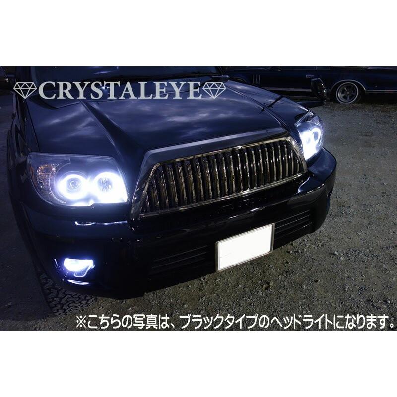 ハイラックスサーフ215系後期社外ヘッドライトイカリング