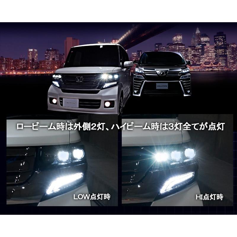 N-BOXカスタム ヘッドライト JF1 JF2 3眼フルLEDヘッドライト