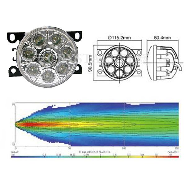 ジムニー ジムニーシエラ LEDフォグランプ JB64W JB74W JB23W ハイパワーLED スーパーLEDバルカンフォグランプ CRYSTALEYE (G002FG｜daizens-shop｜05