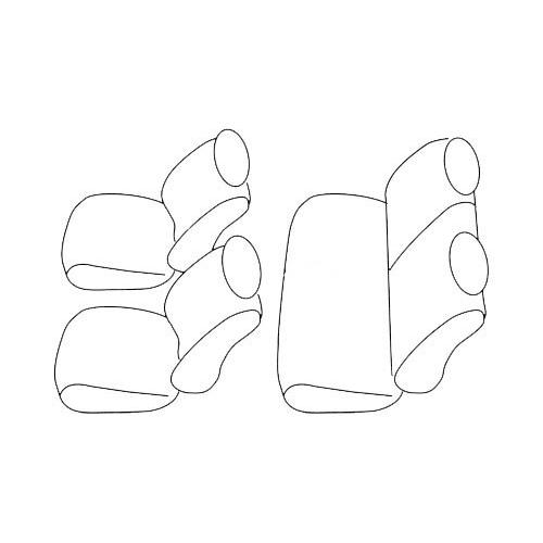 ハイラックスサーフ シートカバー 180系 185系 H7/12-H14/10 5人 スタンダード DOMS (2289