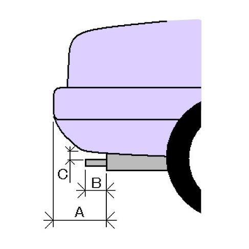 マフラーカッター 汎用品 シルバー 大口径 四角型 テールエンド 1本