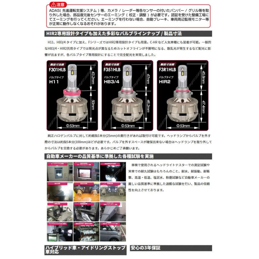 IPF LEDバルブ ヘッドライト H11 車検対応 LEDヘッドランプバルブ F
