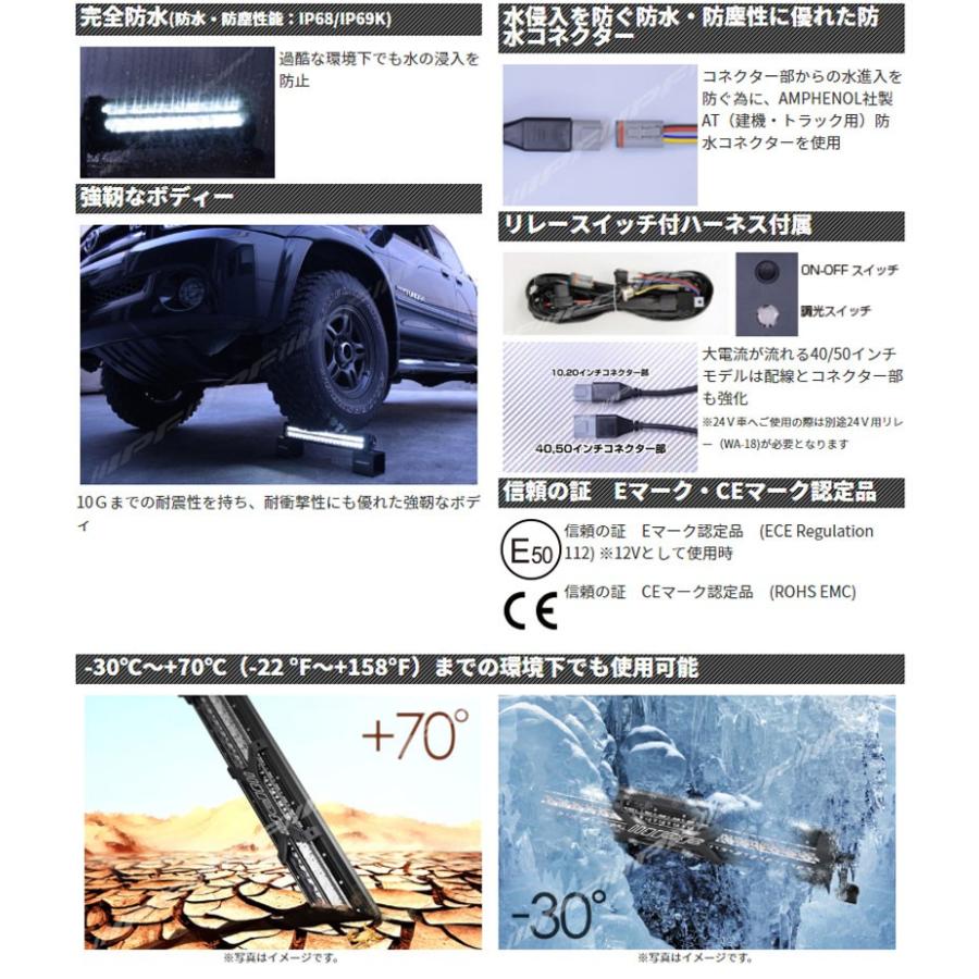 IPF LEDライトバー 競技専用 ライトバー600シリーズ雷神 10インチ
