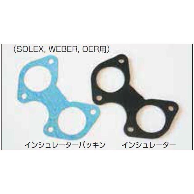 期間限定値下げ　ソレックス ウェーバー OER 用6個　100mm SOLEX WEBER OER インマニパーツ インシュレーター 黒色 厚み6.0mm 1枚