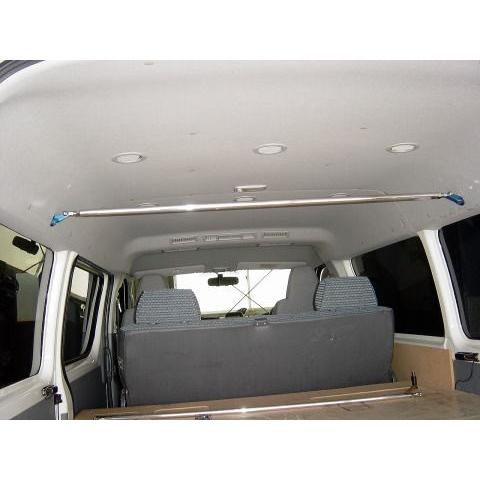 ハイエースワゴン ピラーバー 200系 ワイドミドルルーフ センター