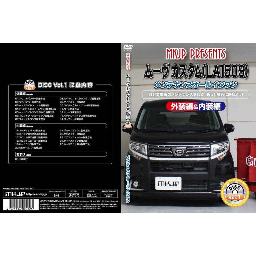 ムーヴ メンテナンスdvd La150s 内装 外装のドレスアップ改造 Mkjp Mkjp カスタムパーツ専門店 Daizen 通販 Yahoo ショッピング