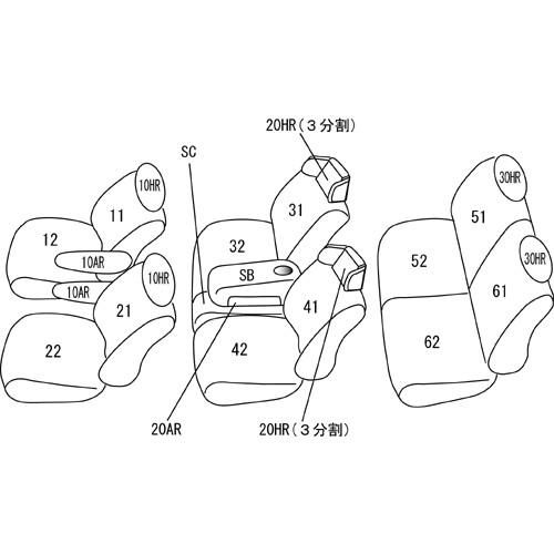 数量限定激安 ランディ シートカバー SC26 SNC26 H23/1-H24/7 キルティング Clazzio/クラッツィオ (EN-0574