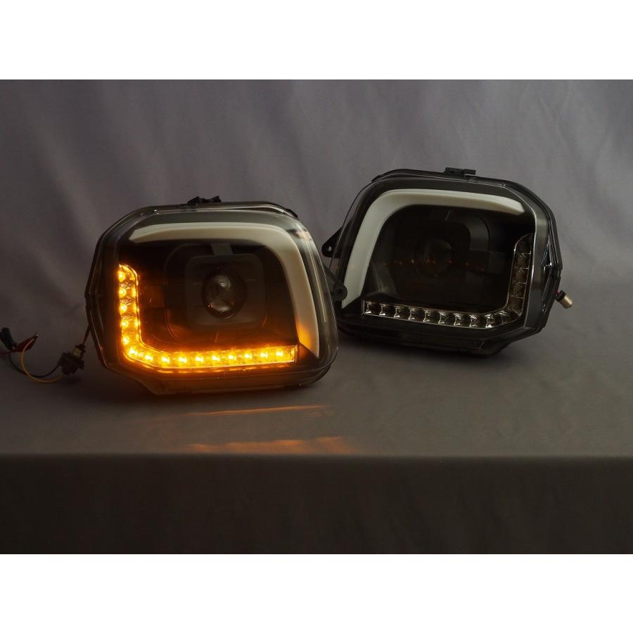 JB23W ジムニー シャークヘッドライト 流れるウィンカー仕様