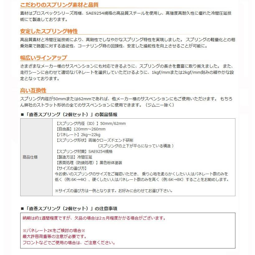 直巻スプリング ID62 160mm 12K 2本セット Spiegel/シュピーゲル (SKP