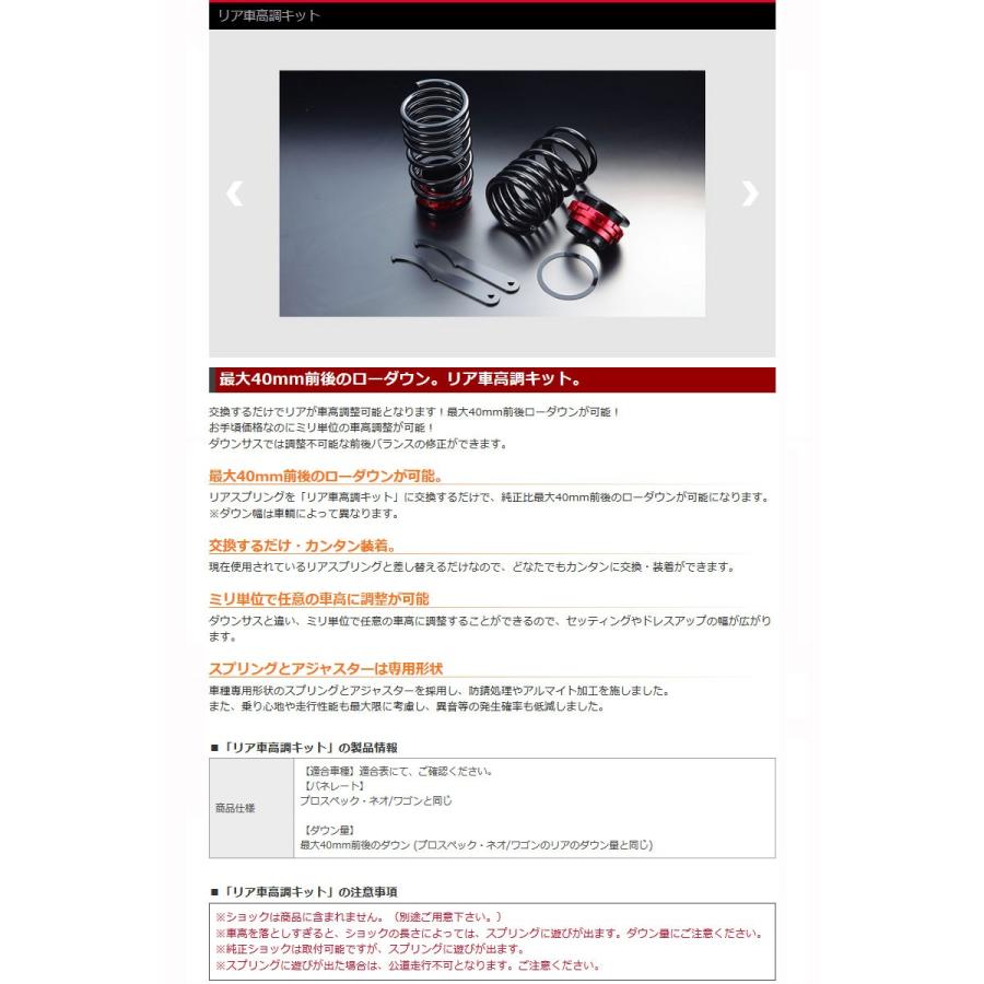 タント リア車高調キット L375S Spiegel/シュピーゲル (RKD42-6