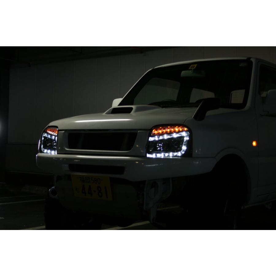 ジムニー ヘッドライト JB23W ジムニー H10/10〜H30/6 シャークヘッドライト ブラック COLIN/コーリン (SU1-810