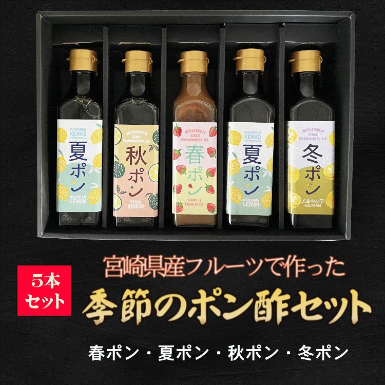 ポン酢詰め合わせ 季節のポン酢セット 宮崎県産フルーツ使用 お歳暮