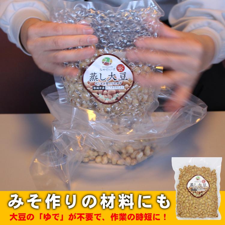 みやだいず蒸し大豆500g 宮崎県都城産 国産大豆 蒸し加工済み 味噌作りやおつまみに |  | 08