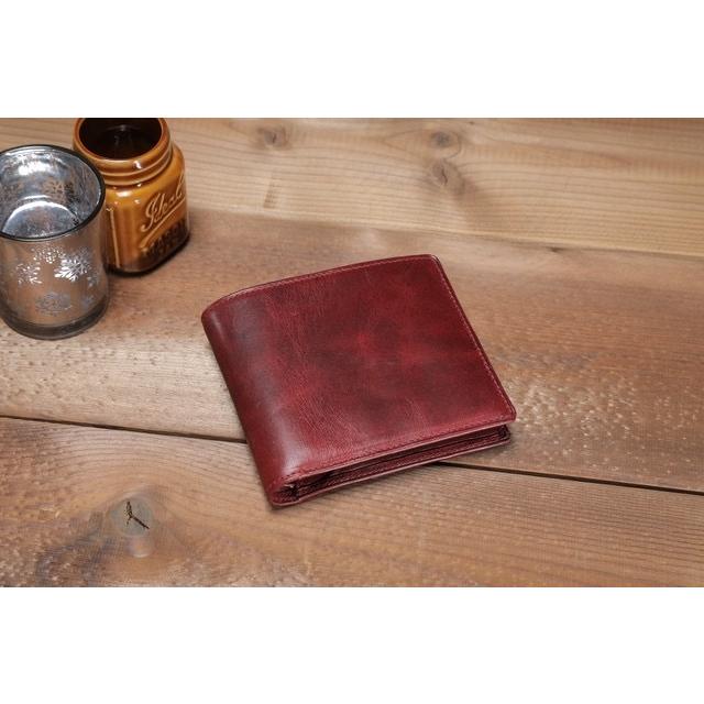 "BASIC"ウォレット＜RED＞ カードタイプ (名入れ刻印・ギフト包装無料) |  | 01