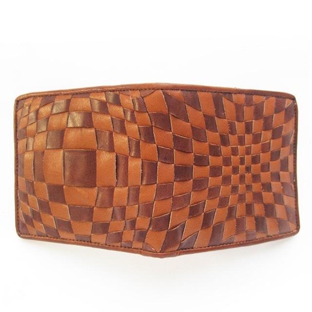 イントレミドルウォレット　＜茶×キャメル＞