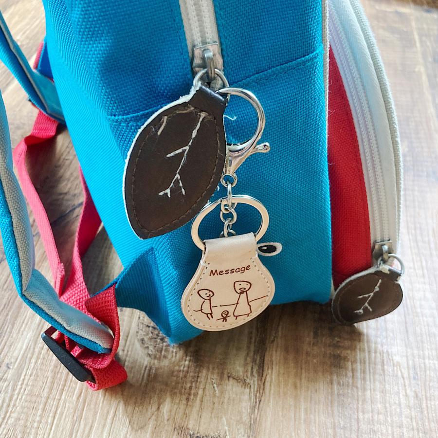 父の日ギフト版　"スマホで撮って送るだけ"「子供の絵」から作る世界で一つのキーホルダー　<丸型orハート型or星型> |  | 07