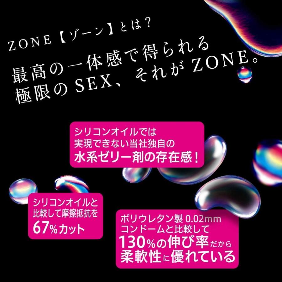 ジェクス 【2個セット】ZONE ゾーン 大きめ Lサイズ コンドーム 6個