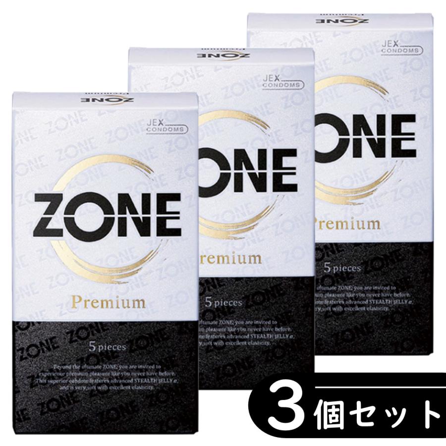 ジェクス 【3個セット】ゾーン ZONE プレミアム Premium コンドーム 5