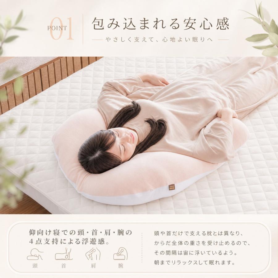 眠り製作所 抱かれ枕 MOIST 枕 抱き枕 肩こり 首こり 安眠 妊婦