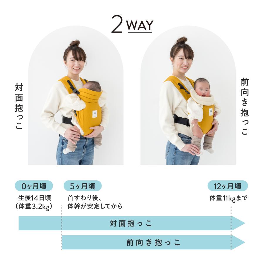 キューズベリー 抱っこ紐 改良版 ZERO 日本製 新生児 0カ月 首すわり前